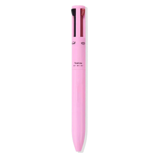 Stylo magique pour femme OneScale rose avec double encre noire et rouge pratique