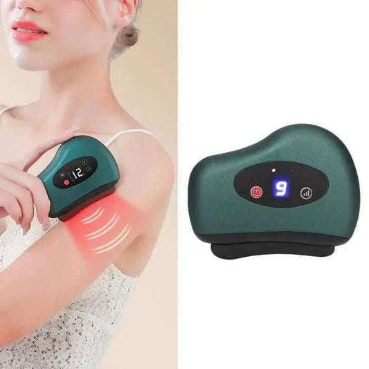 Appareil moderne de massage facial gua sha moderne avec écran digital pour relaxation et soin
