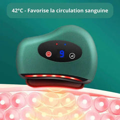 Appareil de massage facial gua sha moderne avec chauffage à 42 degrés favorisant la circulation sanguine