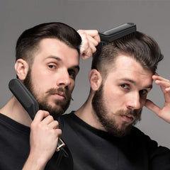 Lisseur à barbe homme électrique anti frisottis – mise en situation