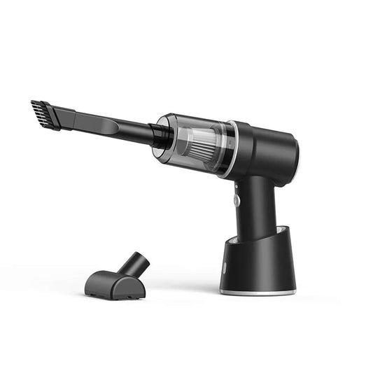 Mini aspirateur voiture OneScale compact noir avec accessoires pour nettoyage précis
