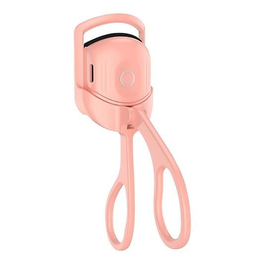 Recourbe-cils chauffant OneScale rose avec design ergonomique pour une courbure parfaite des cils