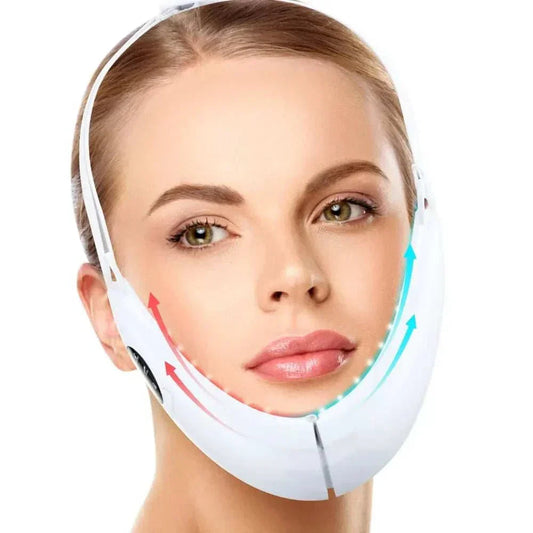 appareil lifting visage ergonomique pour un effet lifting sans chirurgie avec technologie de stimulation ultra-sonique pour réduire rides et raffermir la peau