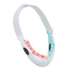 appareil lifting visage compact blanc avec technologie de stimulation ultra-sonique pour effet lifting et réduction des rides