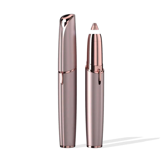 Taille-sourcils électrique femme OneScale design élégant couleur rose métallique